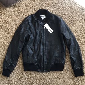 BB Dakota faux leather bomber jacket
